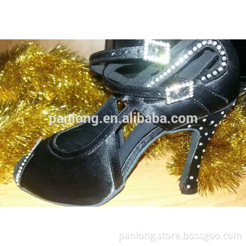 white satin comfortable and fashionable ladies latin salsa tango dance and wedding shoes